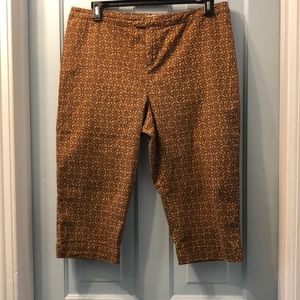 Brown capris Coldwater Creek Size 16P